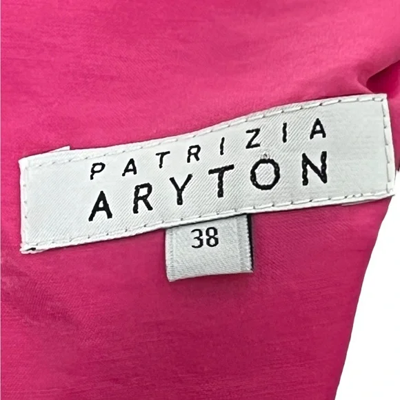 Patrizia Aryton Womens Dress Size 38 Pink Pencil Midi w Matching Belt & Pockets - Picture 10 of 15